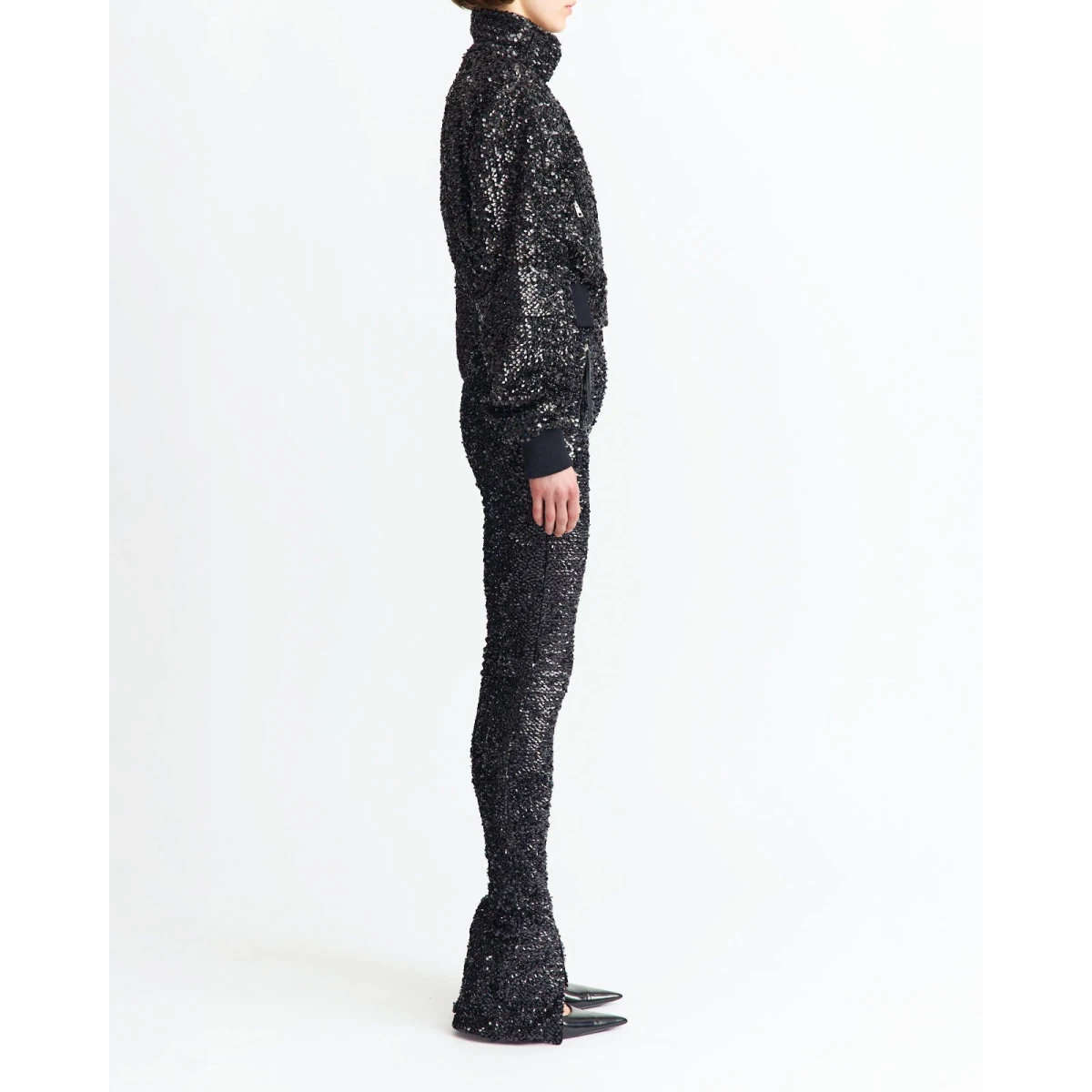 Azra Trouser In Textured Sequin - Image 3