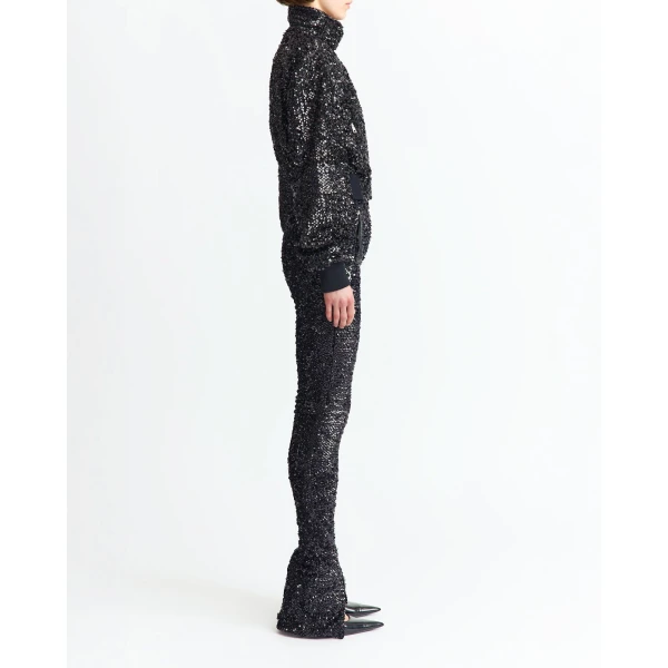 Azra Trouser In Textured Sequin - Image 3