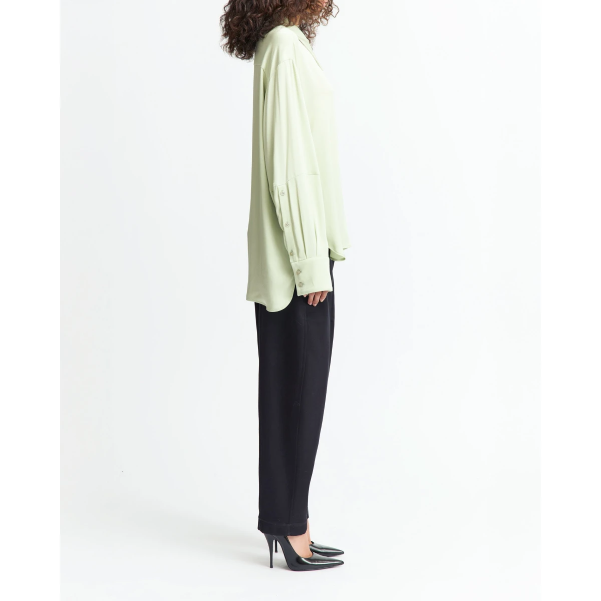 Elda Top In Satin Back Crepe - Image 3