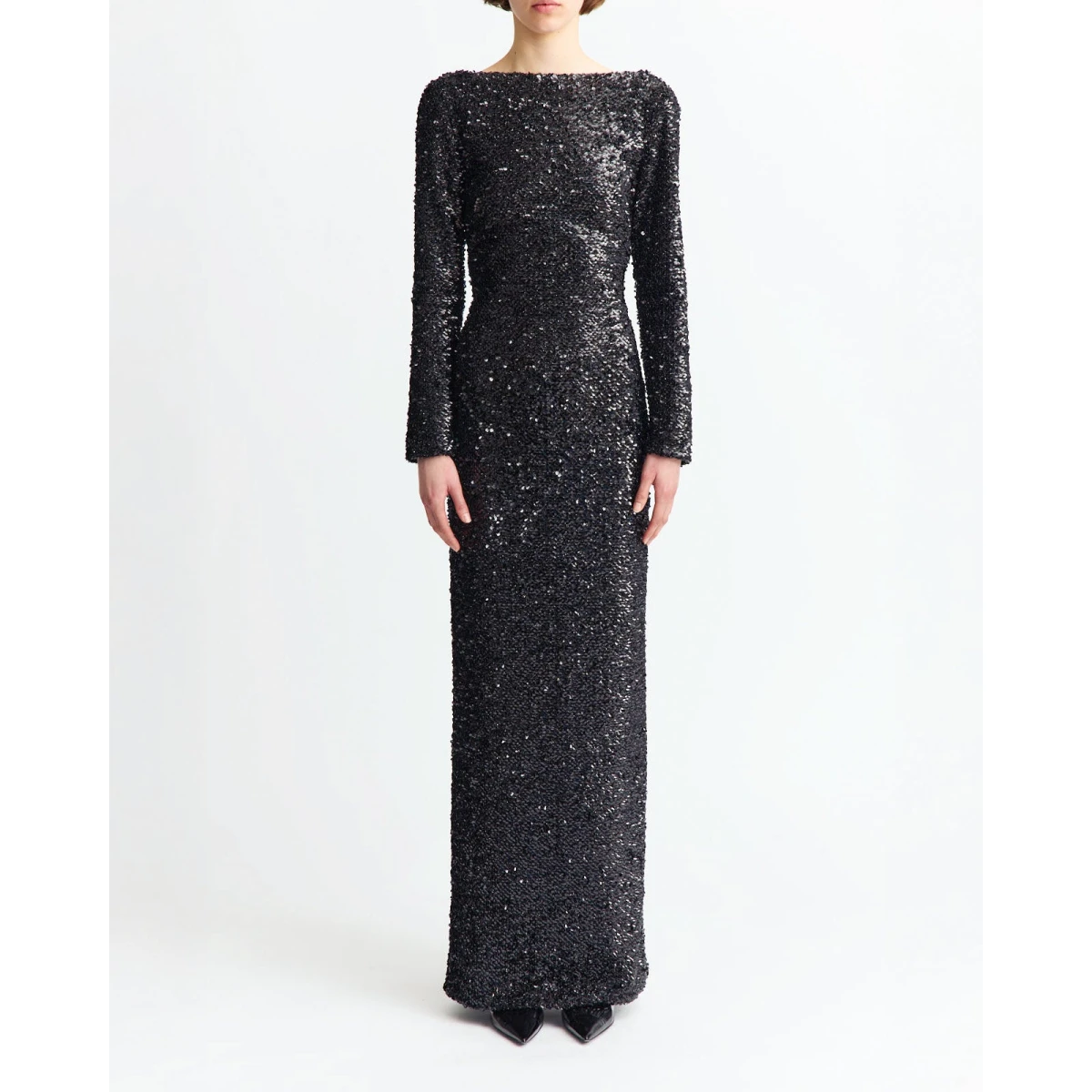Reta Gown In Textured Sequin - Image 2