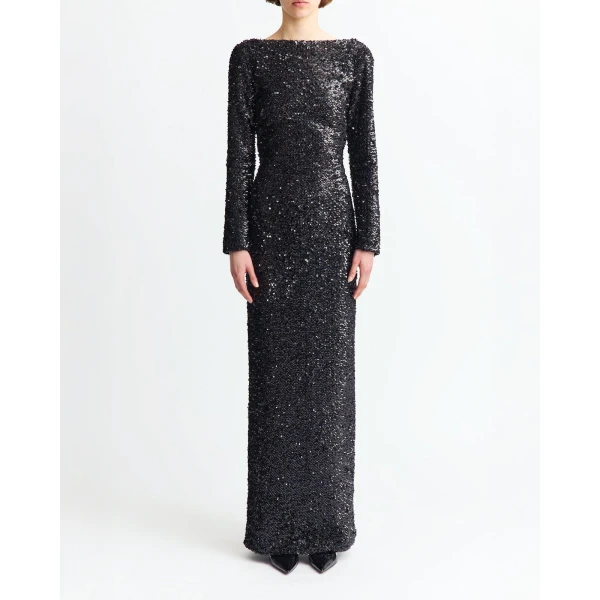 Reta Gown In Textured Sequin - Image 2