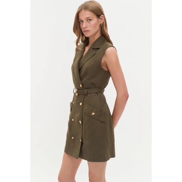 Aje Aus Dresses – structured silhouette with raw femininity from Coveti