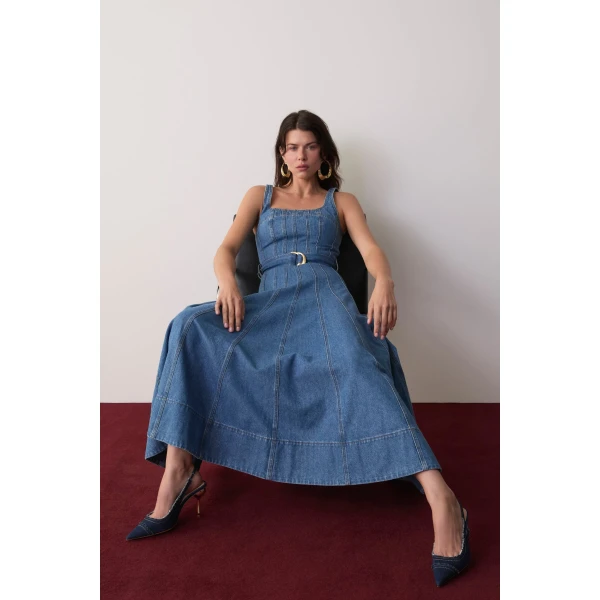 Rainer Denim Midi Dress