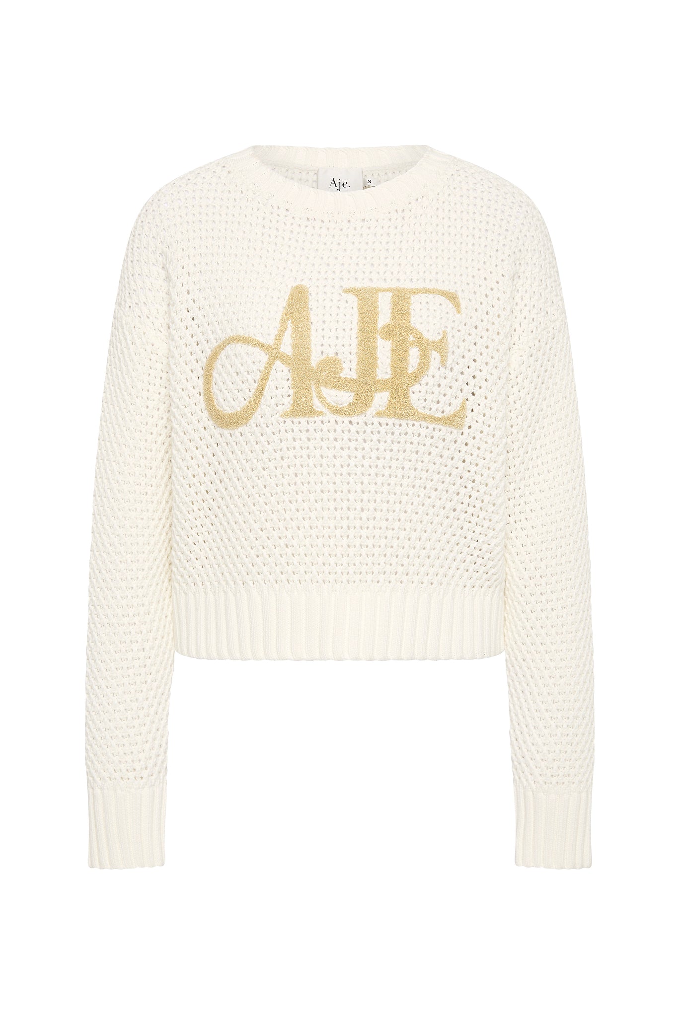 Aje Ivory Knitwear