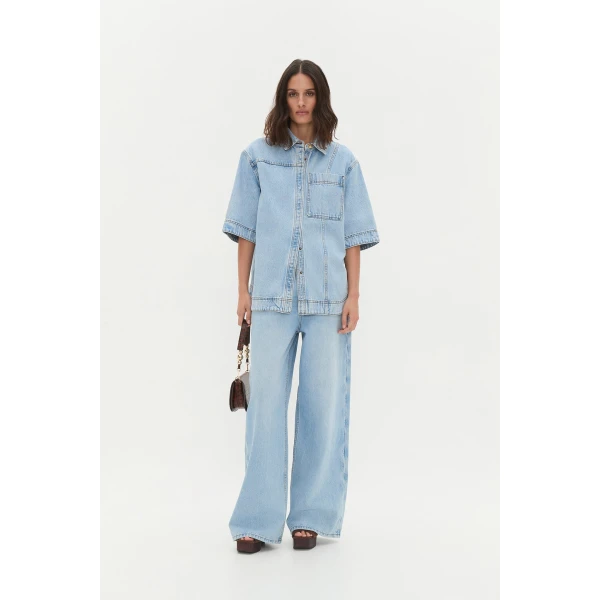Rylan Short Sleeve Denim Shirt