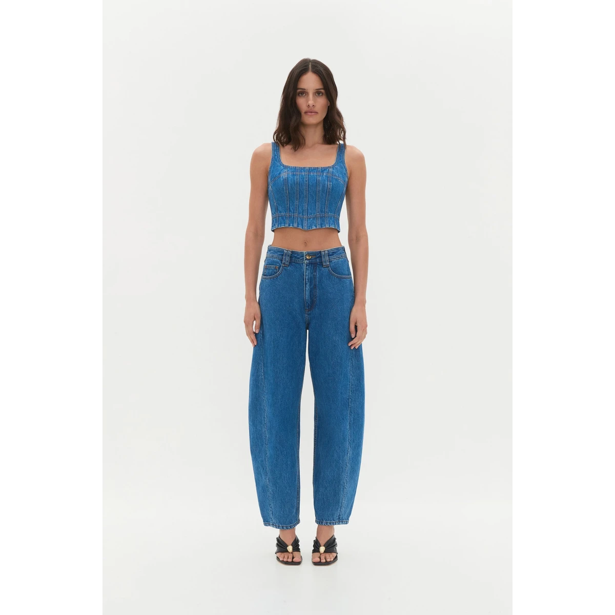 Rainer Denim Longline Bustier