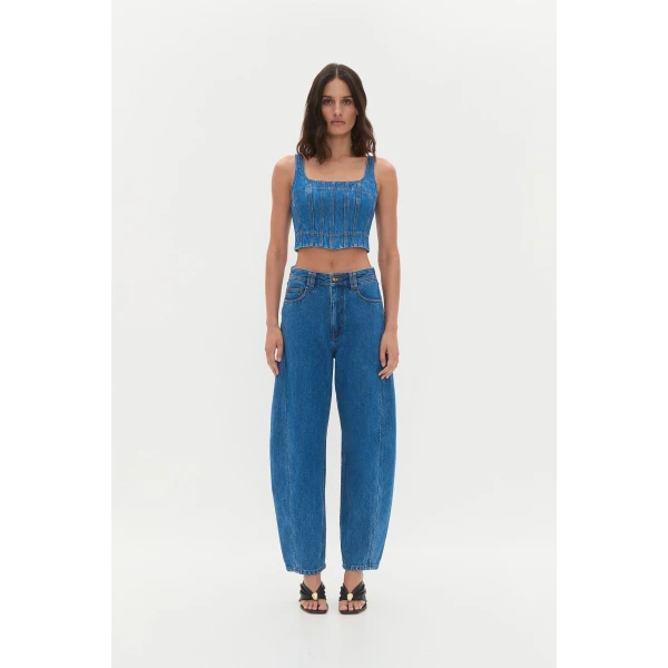 Rainer Denim Longline Bustier