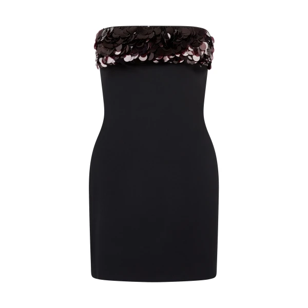 David Koma Payette Sequin Trim Mini Dress