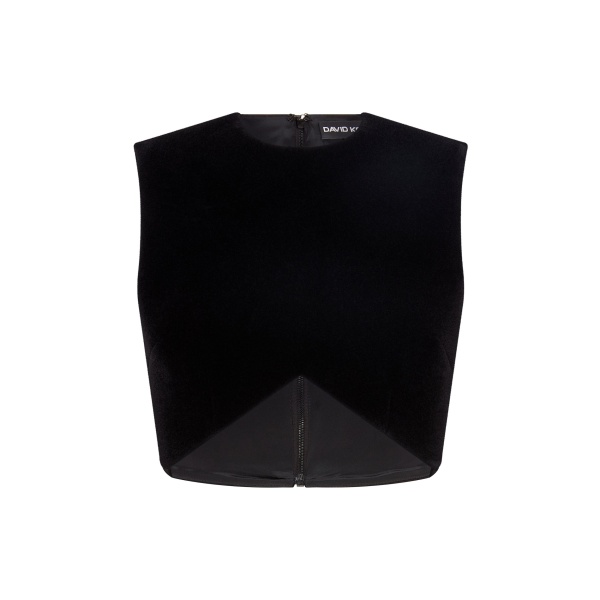 David Koma V Shape Cutout Crop Top