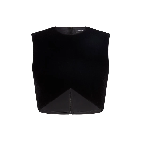 David Koma V Shape Cutout Crop Top