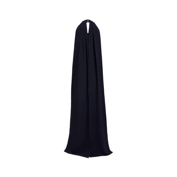 Elie Saab Crystal Embellished Cady Jumpsuit in Black featuring Crystal Embellished – Luxury Designer Fashion at Coveti.