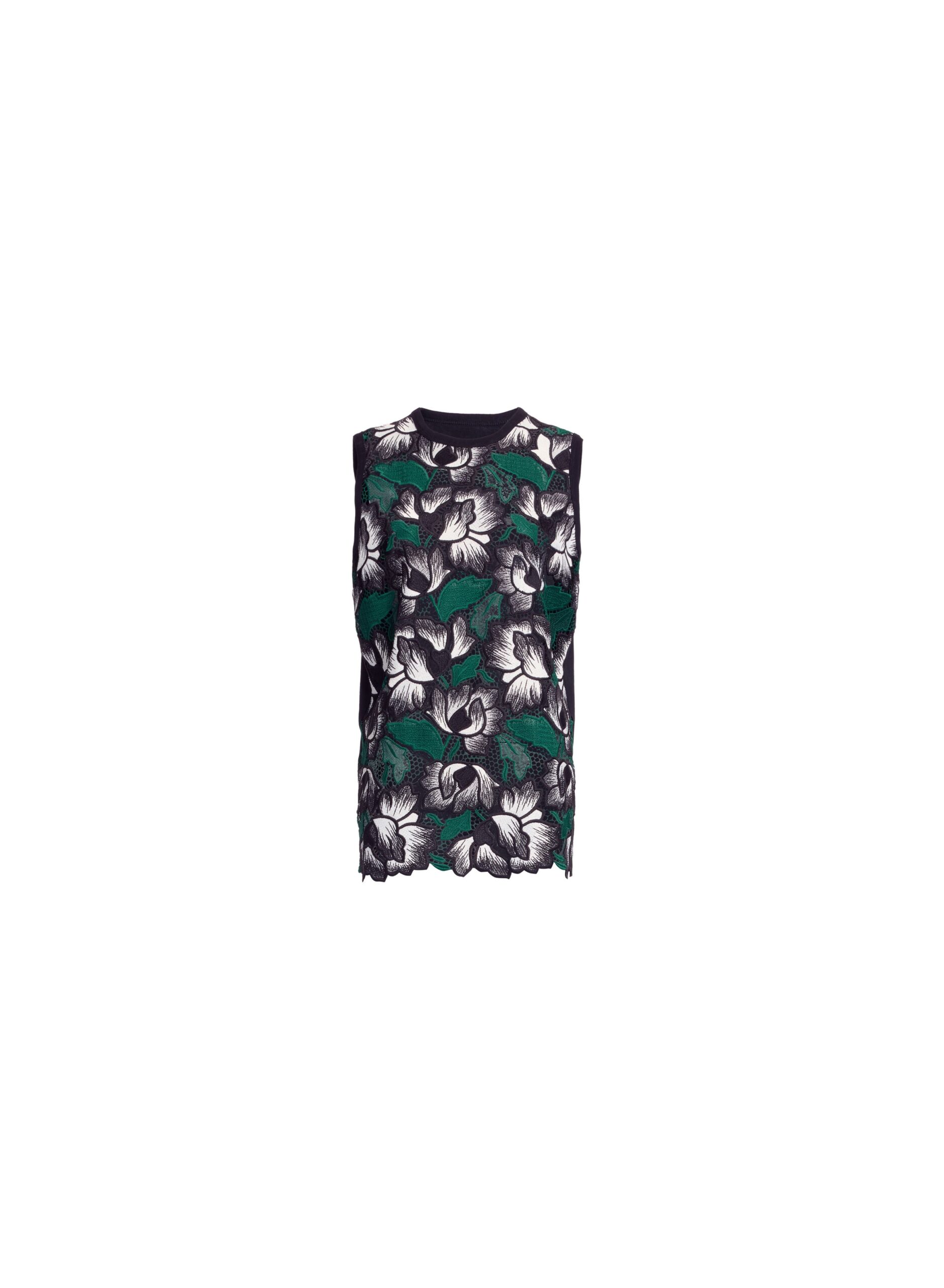 Elie Saab Macramé I-Shirt in Multicolour featuring  – Luxury Designer Fashion at Coveti.