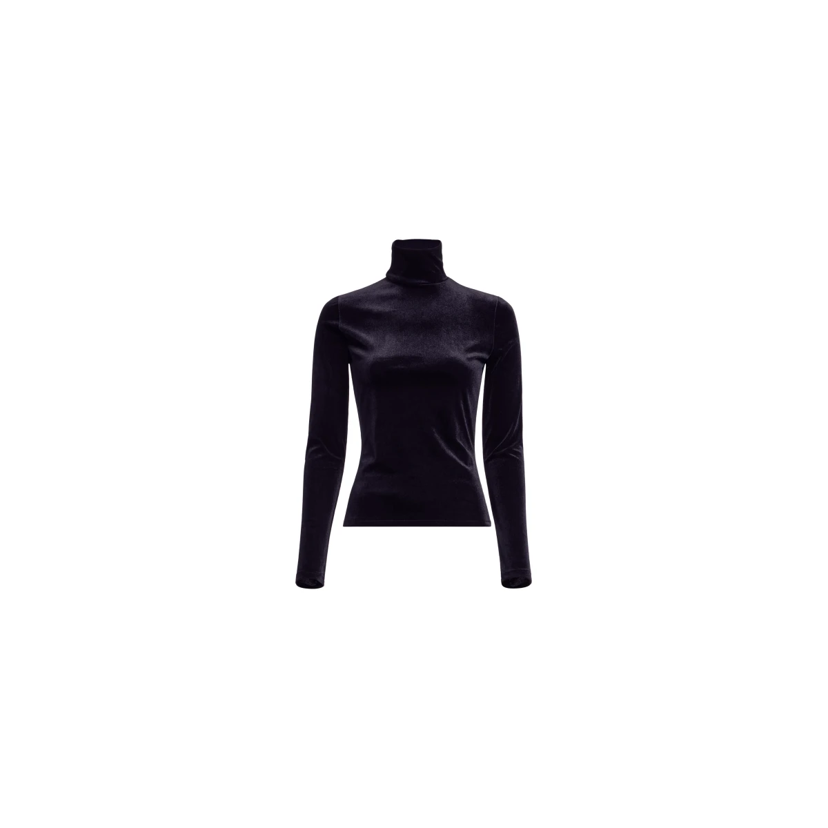 Elie Saab Velvet Top in Black featuring High Neck – Luxury Designer Fashion at Coveti.