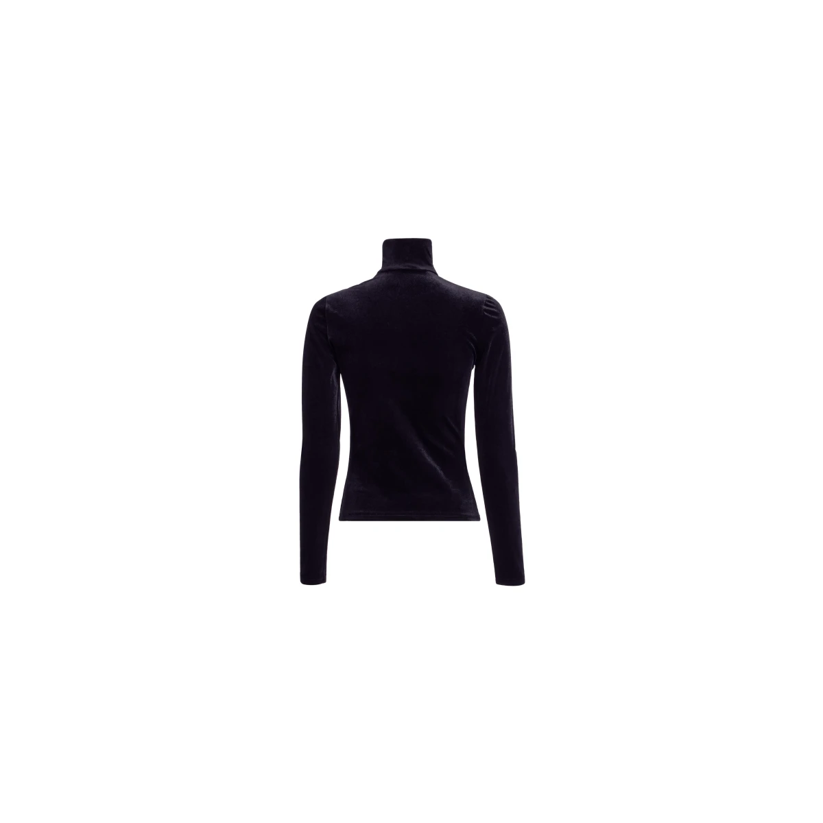 Elie Saab Velvet Top in Black featuring High Neck – Luxury Designer Fashion at Coveti.