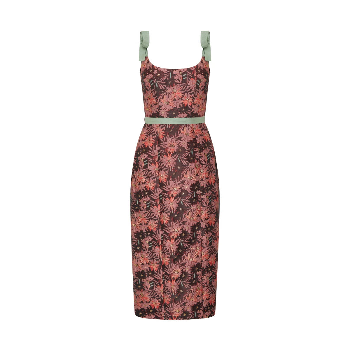 Markarian gown with romantic neckline and structured silhouette