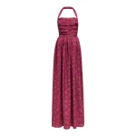 Markarian gown with romantic neckline and structured silhouette