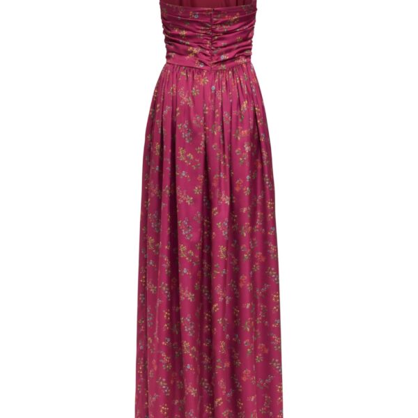 Markarian dresses with romantic neckline and structured silhouette