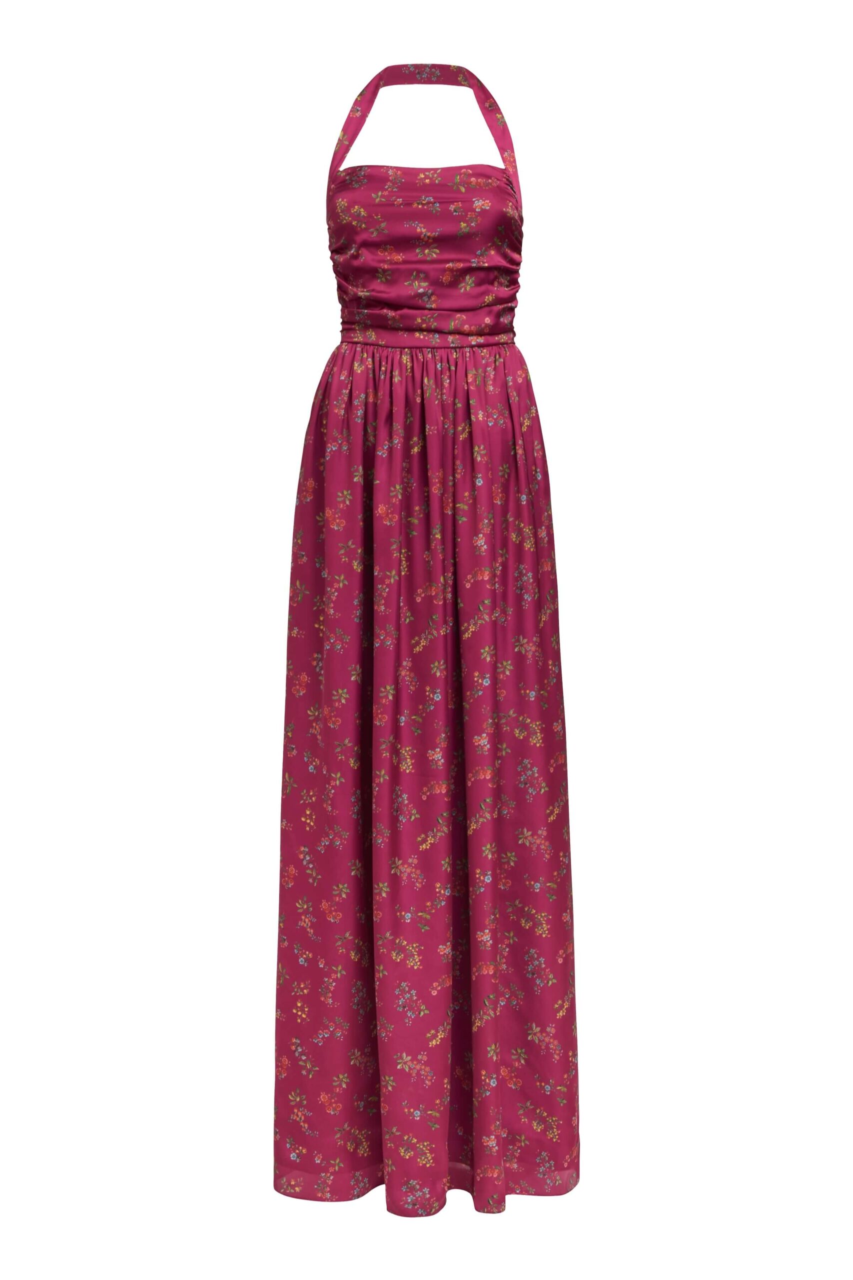 Markarian gown with romantic neckline and structured silhouette