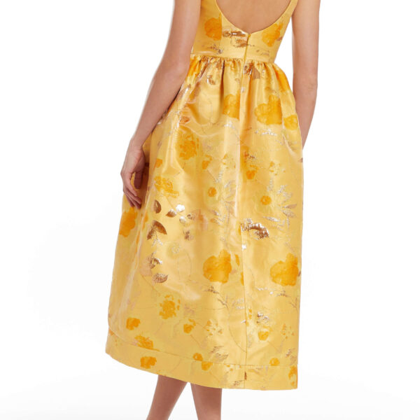 Markarian gowns with romantic neckline and structured silhouette