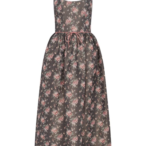 Markarian gown with romantic neckline and structured silhouette