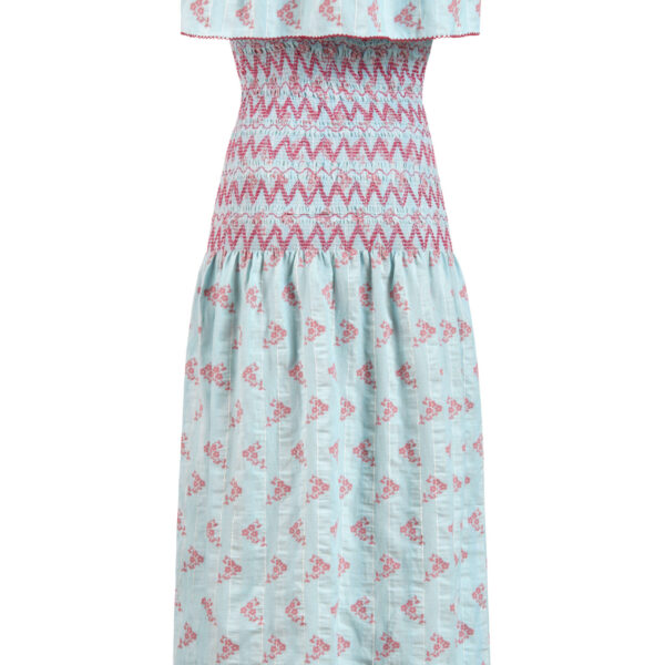 Markarian gowns with romantic neckline and structured silhouette