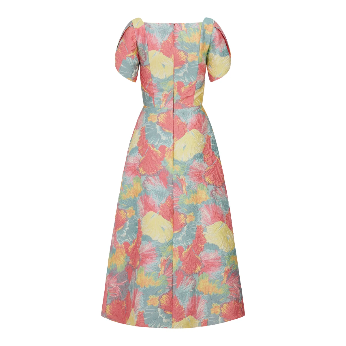 Markarian gowns with romantic neckline and structured silhouette