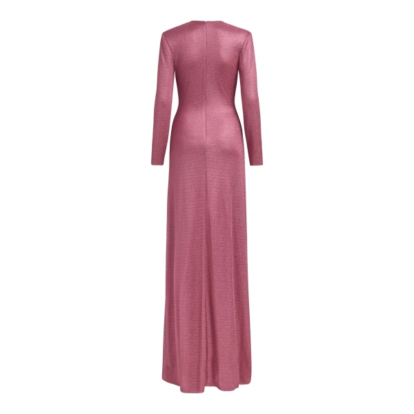 Markarian Aurora Metallic Knit Gown, view 3