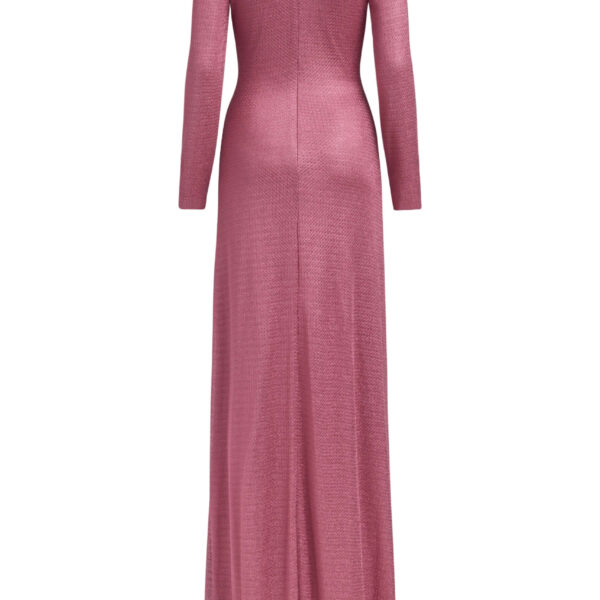 Markarian dresses with romantic neckline and structured silhouette