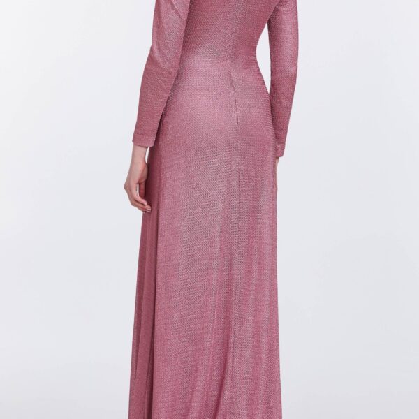 Markarian gowns with romantic neckline and structured silhouette
