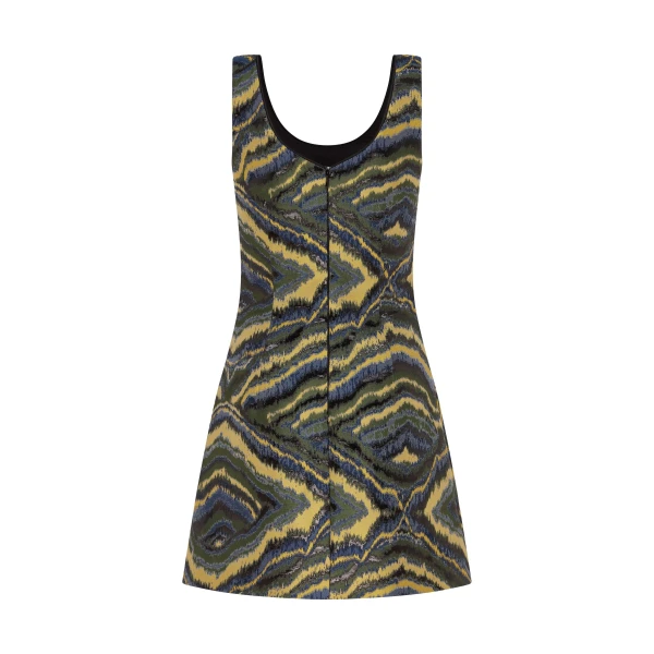 Markarian Cecilia Jacquard Scoop Neck Mini Dress, view 3
