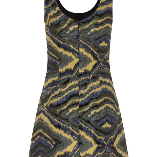 Markarian dresses with romantic neckline and structured silhouette