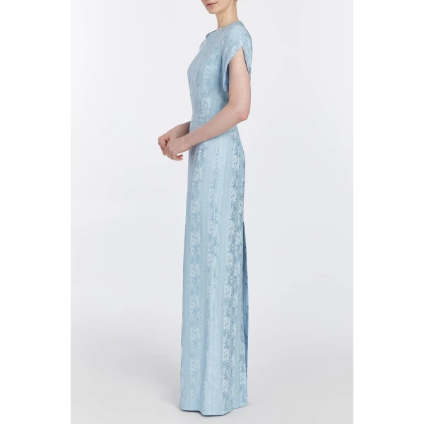 Markarian bridal with romantic neckline and structured silhouette