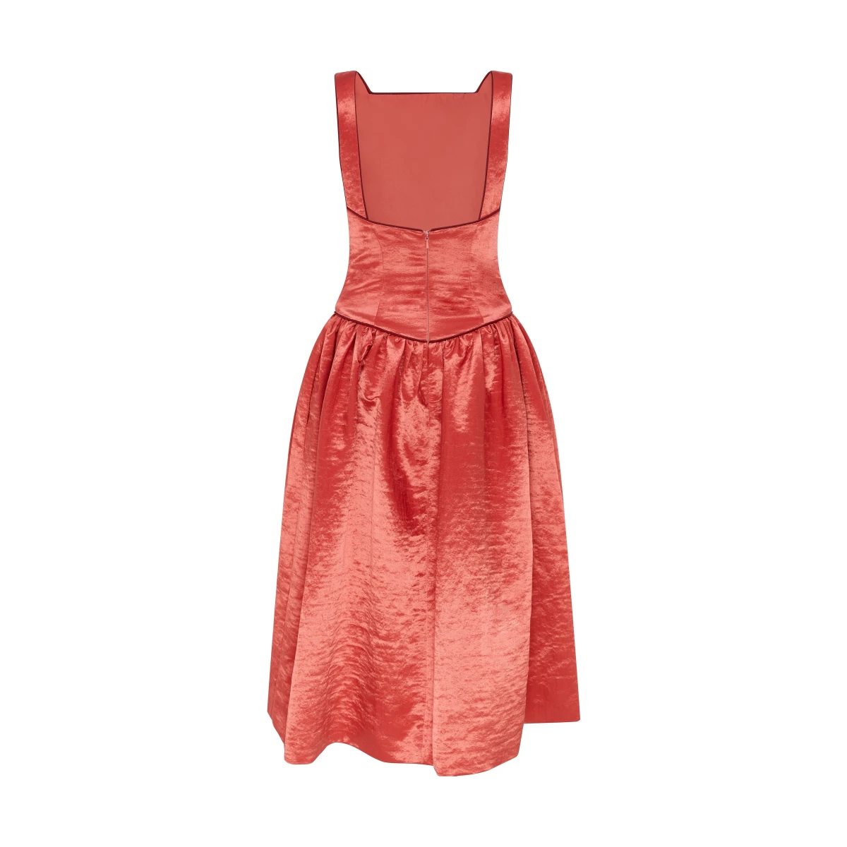 Markarian dresses with romantic neckline and structured silhouette
