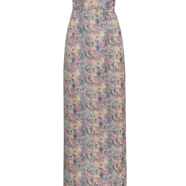 Markarian gown with romantic neckline and structured silhouette