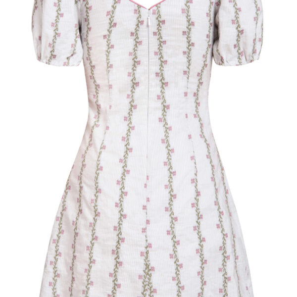 Markarian gowns with romantic neckline and structured silhouette
