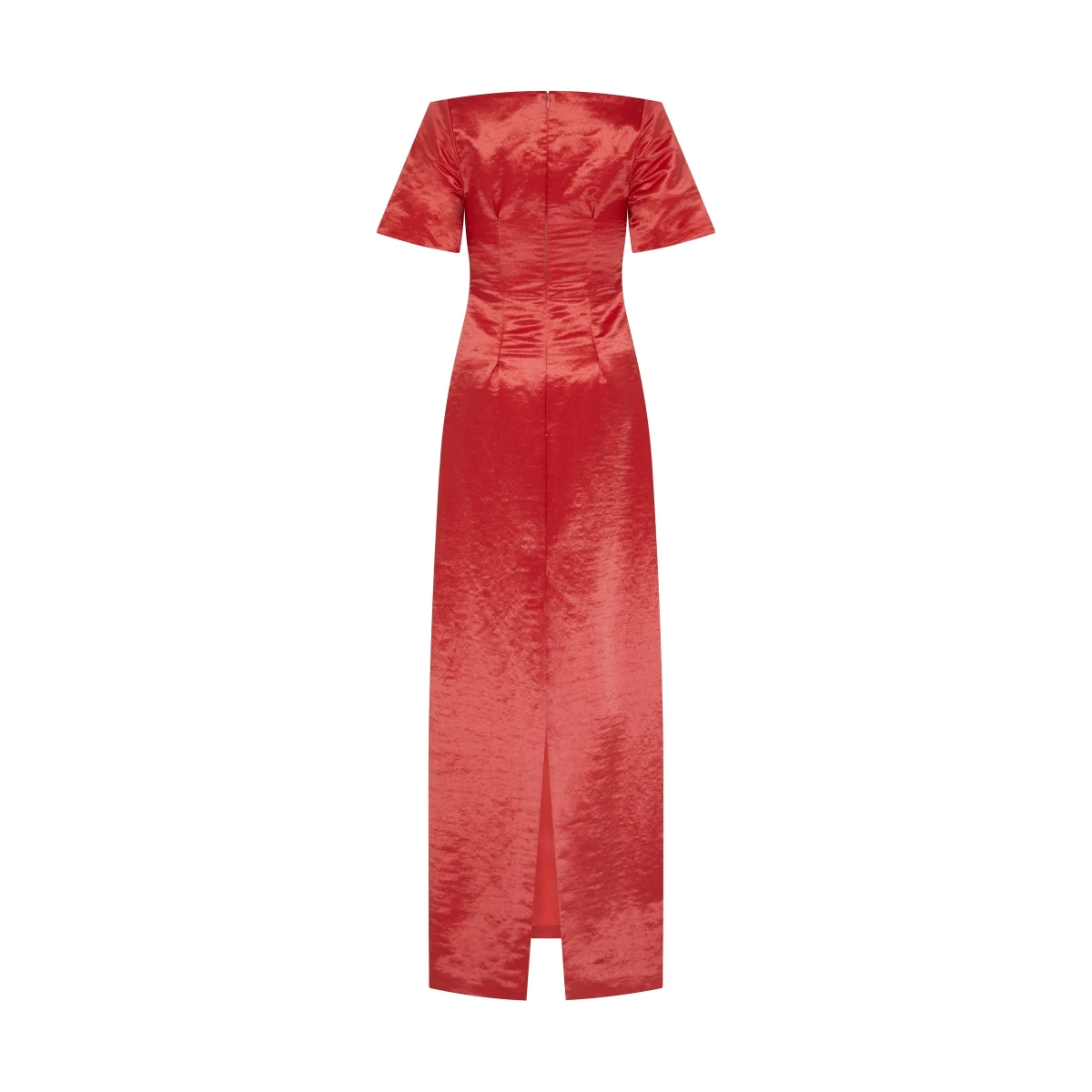 Markarian dresses with romantic neckline and structured silhouette