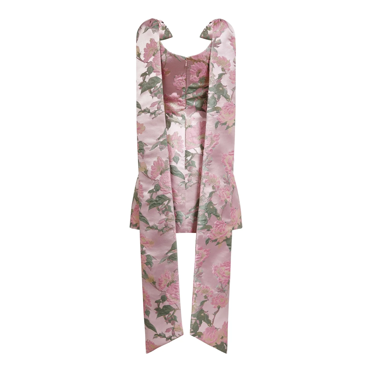 Markarian dresses with romantic neckline and structured silhouette
