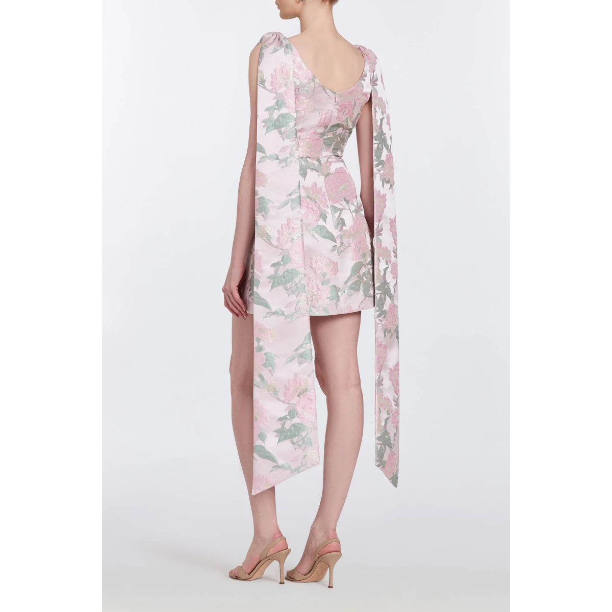 Markarian gowns with romantic neckline and structured silhouette