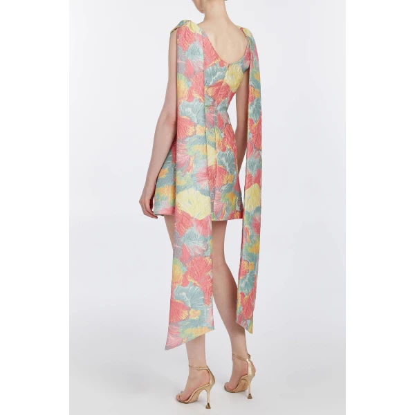 Markarian gowns with romantic neckline and structured silhouette