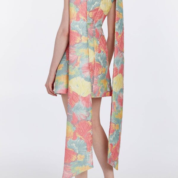 Markarian gowns with romantic neckline and structured silhouette