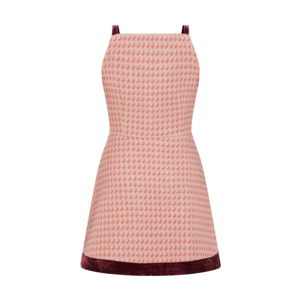 Markarian dresses with romantic neckline and structured silhouette