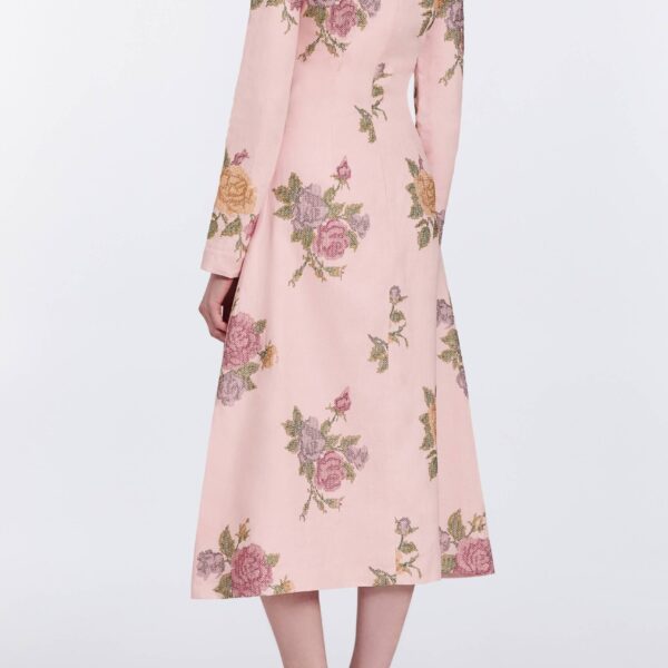 Markarian gowns with romantic neckline and structured silhouette