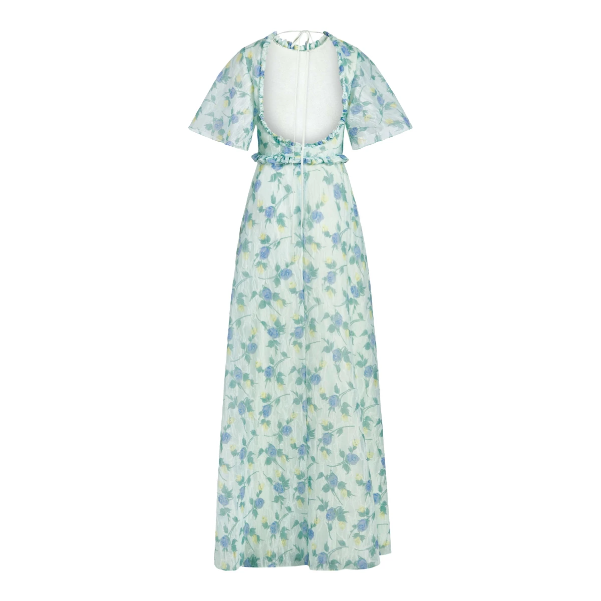 Markarian gowns with romantic neckline and structured silhouette