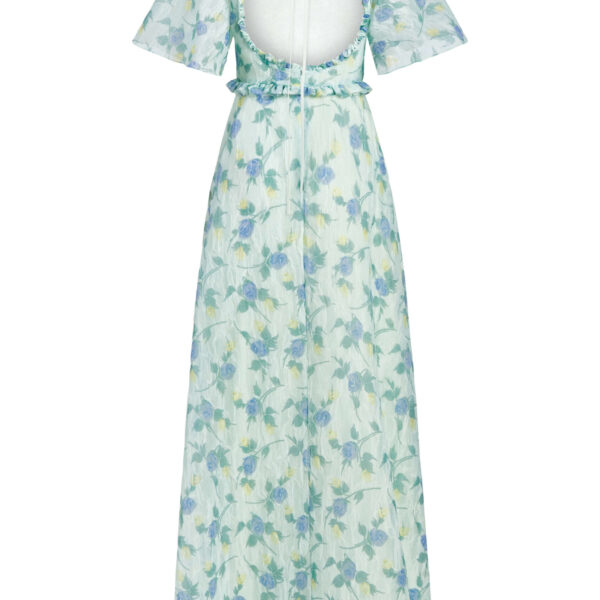Markarian gowns with romantic neckline and structured silhouette