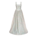 Markarian gown with romantic neckline and structured silhouette