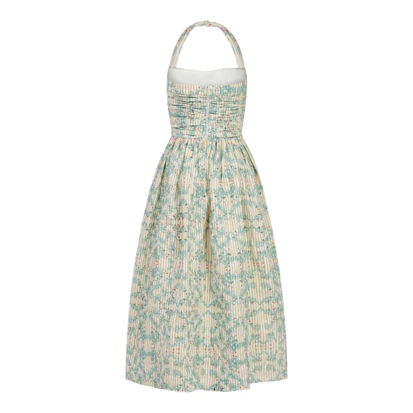 Markarian Leia Ruched Halter Midi Dress, view 6