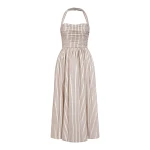 Markarian gown with romantic neckline and structured silhouette