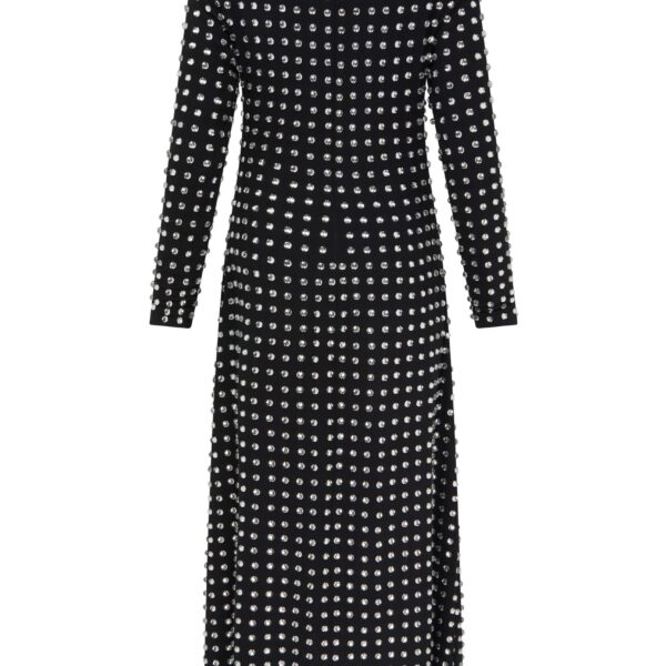 Markarian dresses with romantic neckline and structured silhouette