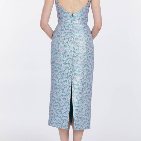 Markarian bridal with romantic neckline and structured silhouette