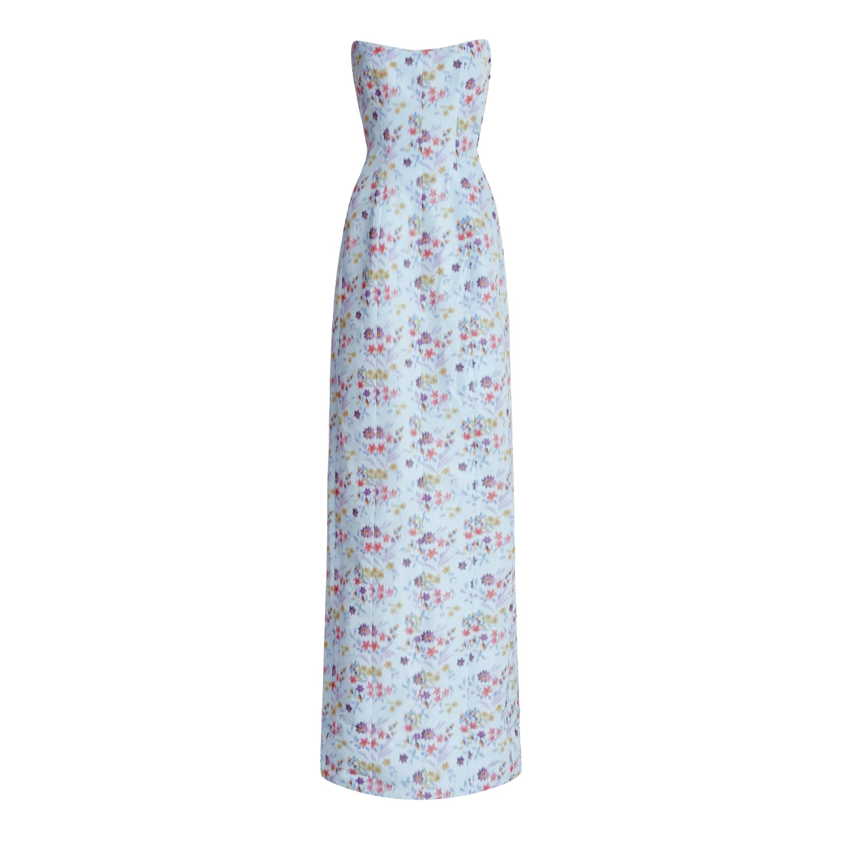 Markarian gown with romantic neckline and structured silhouette
